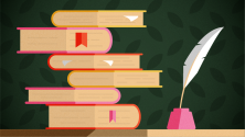Stack of books for reading Stack of books for reading