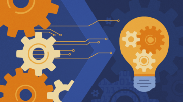 gears and lightbulb to represent innovation gears and lightbulb to represent innovation